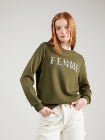 ONLY Sweatshirt 'MAYRA' in Groen: voorkant