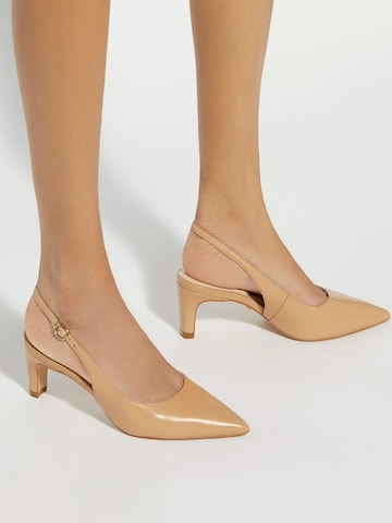 Dune LONDON Slingpumps in Bruin