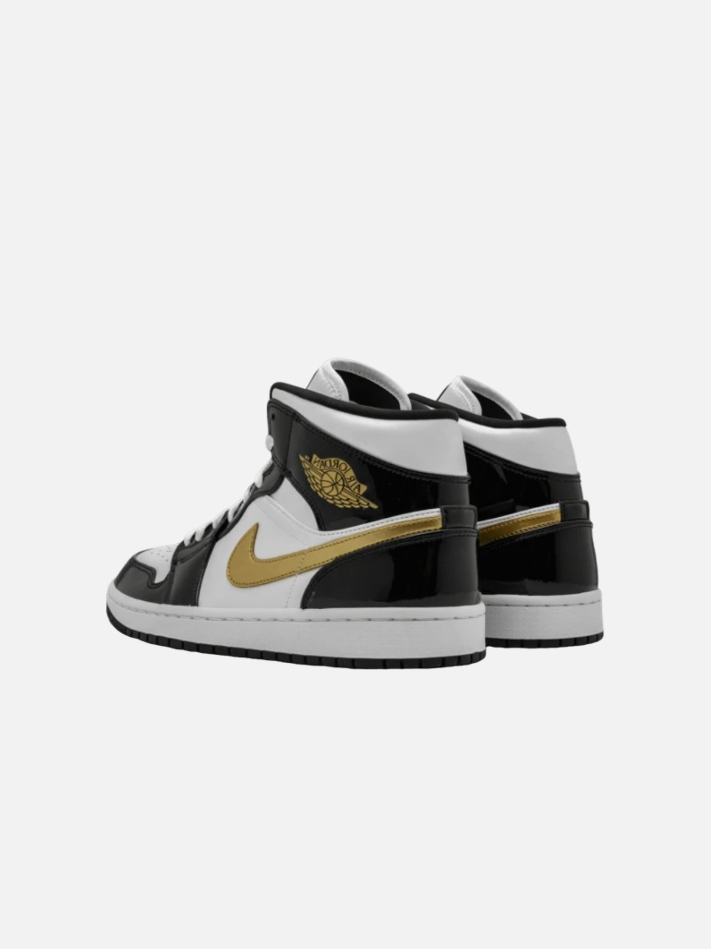 Sneaker alta 'Air 1 Mid Patent' di Jordan in bianco