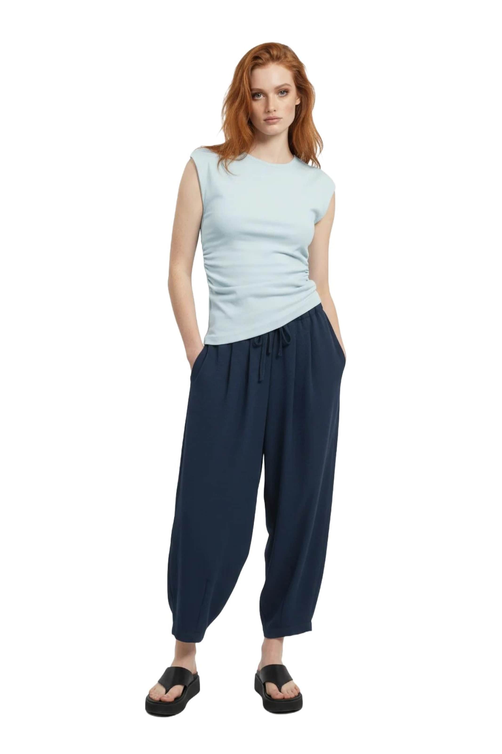No Matter What Loosefit Harembroek in Blauw: voorkant