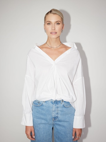 LeGer by Lena Gercke Blus 'Frieda' i vit: framsida