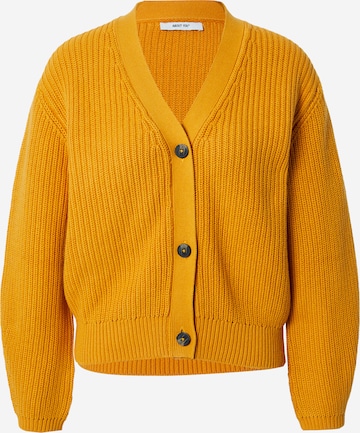 ABOUT YOU Knit Cardigan 'Sana' in Yellow: front