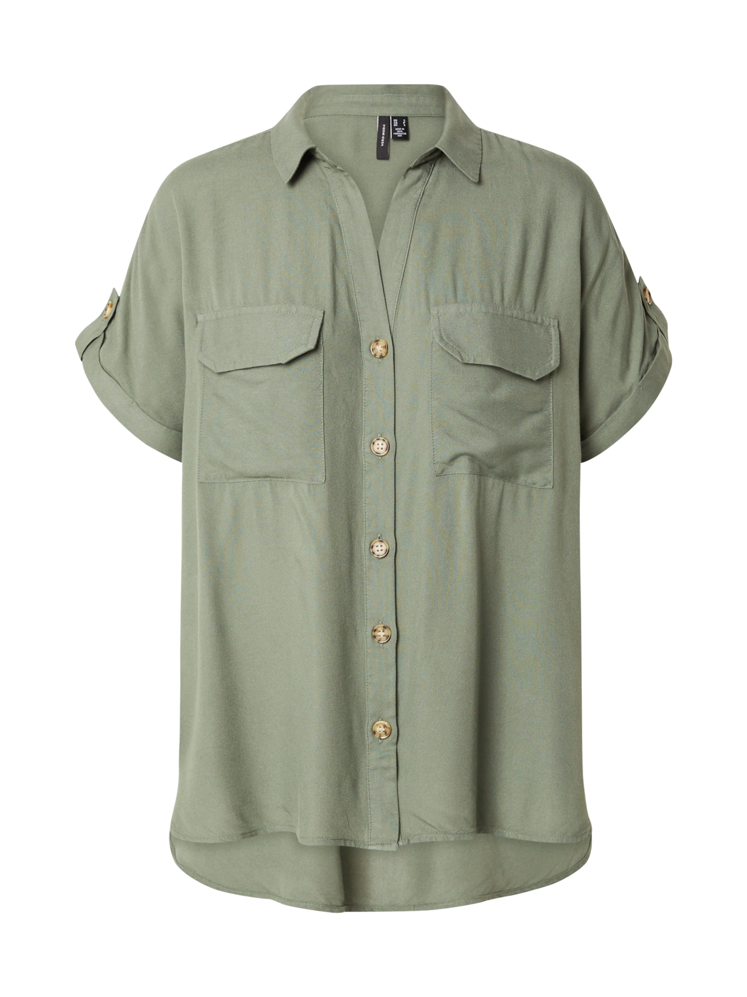 VERO MODA Bluzka 'Bumpy' w kolorze zielony: przód