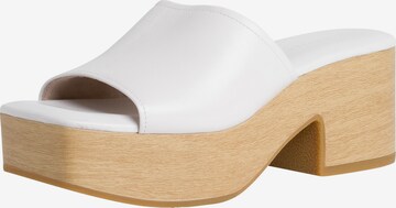 TAMARIS Mules in White: front