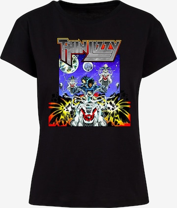 Merchcode Shirt 'Thin Lizzy - Vagabonds Of The Western World' in Zwart: voorkant