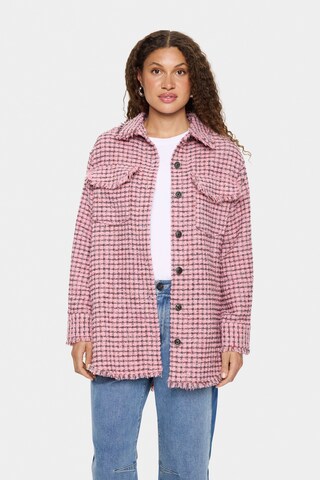 SAINT TROPEZ Between-Season Jacket 'Marylou' in Pink: front