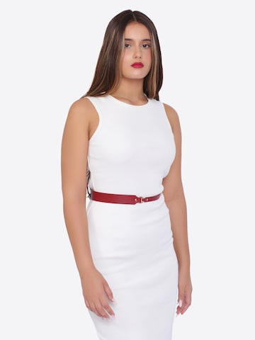 Haute Cuir - Cinturón 'Slim Harness Belt' en rojo