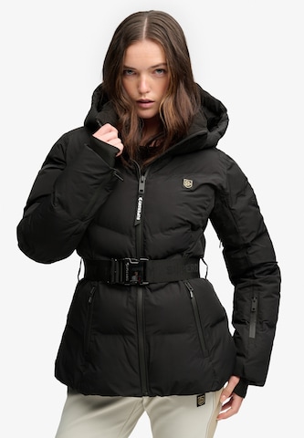 Veste de sport 'Luxe' Superdry & Co en noir : devant