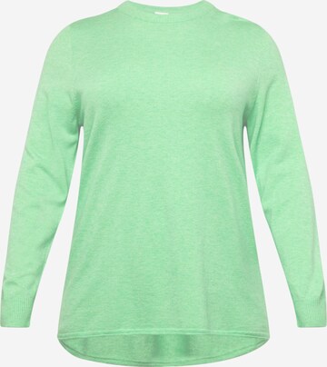 ONLY Carmakoma Sweater 'IBI' in Green: front