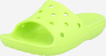 Crocs Beach & Pool Shoes 'Classic Slide' in Green: front