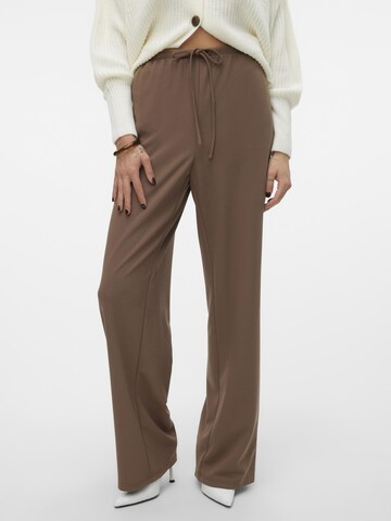 VERO MODA Wide leg Trousers in Brown