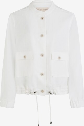 Lovely Sisters Between-Season Jacket 'Bali' in White: front
