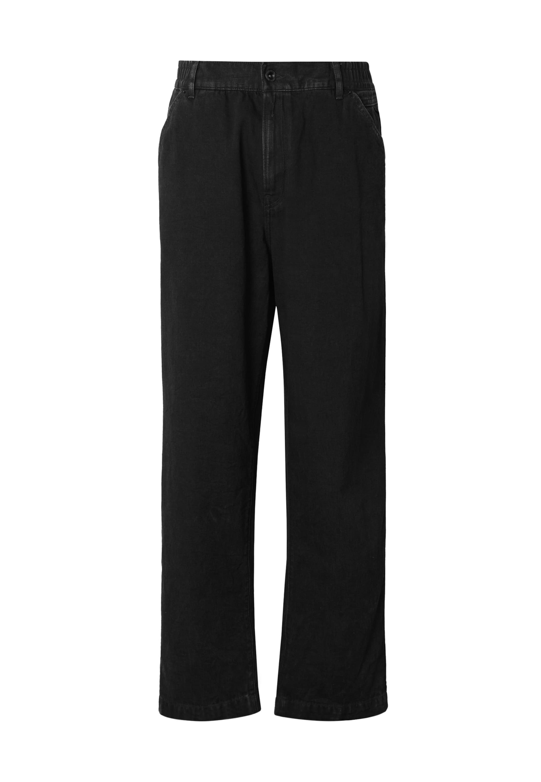 REPLAY Tapered Jeans in Black: front