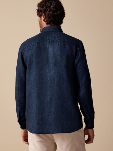 Next Regular fit Button Up Shirt in Blue