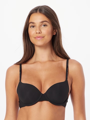 Tommy Hilfiger Underwear T-shirt Bra 'DEMI' in Black: front