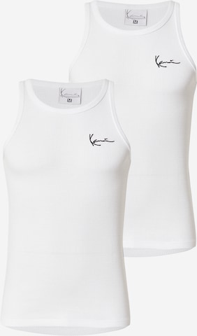 Karl Kani Paita 'Essential' värissä valkoinen: etupuoli