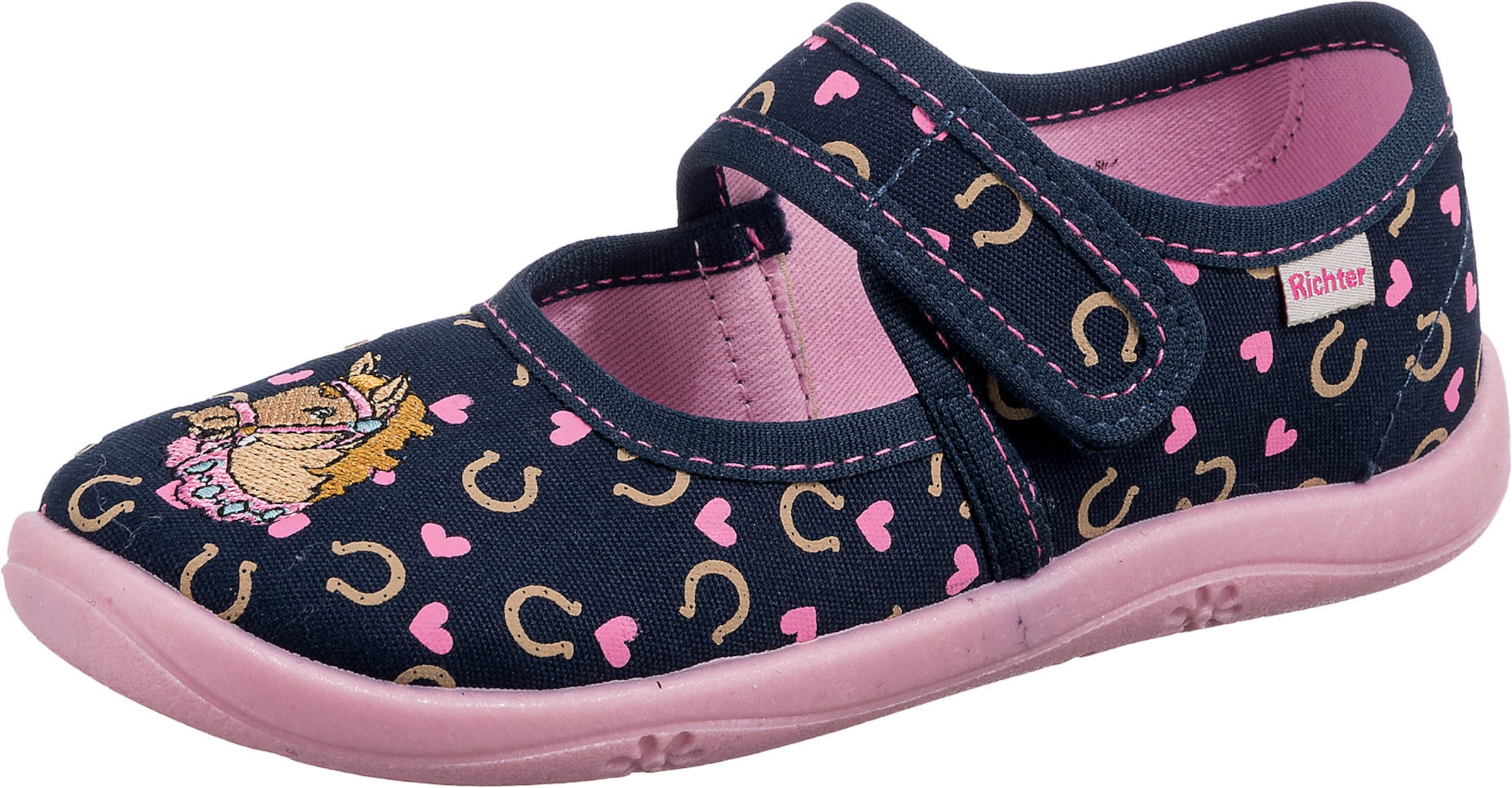 RICHTER Hausschuh in Blau: Vorderseite