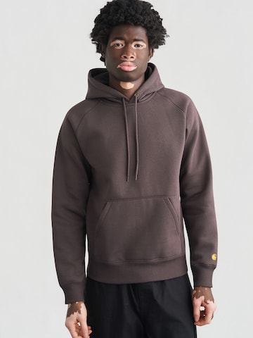 Bluză de molton 'Chase' de la Carhartt WIP pe maro: față