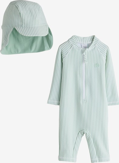 Next Set: Badeanzug und Mütze in 80 in mint / offwhite, Produktansicht