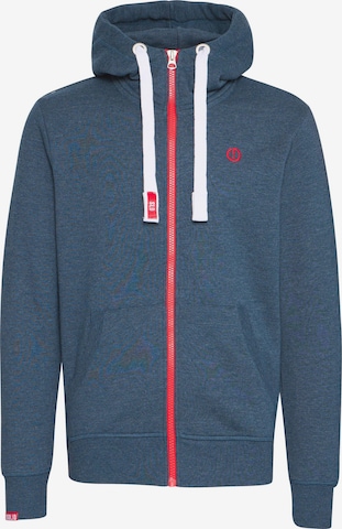 !Solid Sweatjacke 'Benn' in Blau: Vorderseite