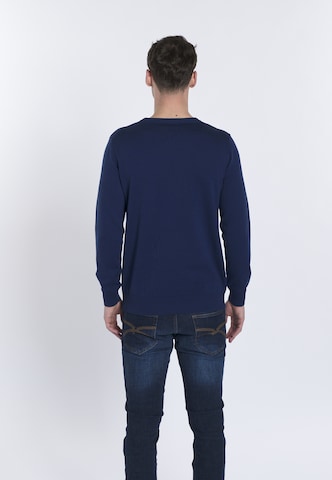 DENIM CULTURE Sweter 'NARCISO' w kolorze niebieski