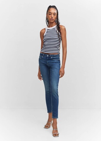 MANGO Skinny Jeans in Blauw