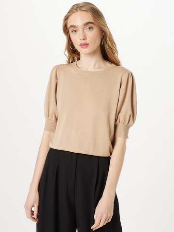 minus Trui in Beige: voorkant