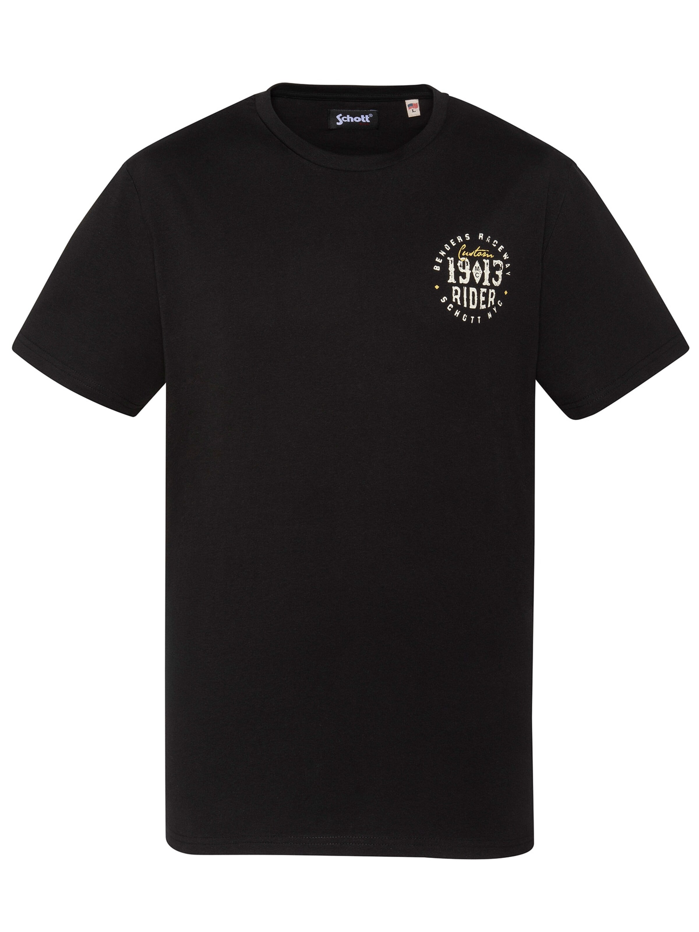 Schott NYC Shirt in Black: front