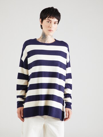 Pull-over 'Ibi' ONLY en bleu : devant