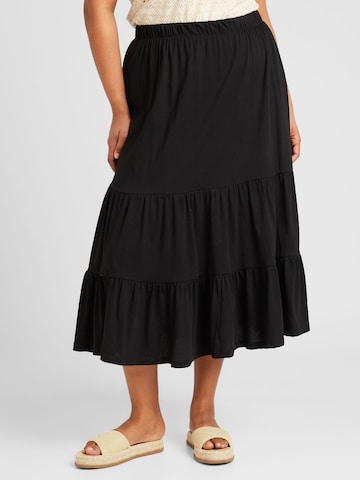 ONLY Carmakoma Skirt 'May' in Black: front