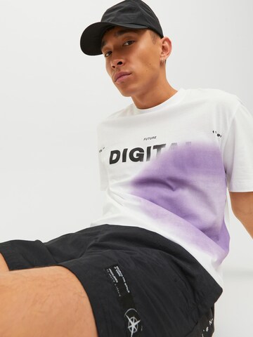 JACK & JONES Shirt 'UNNATURAL' in Wit