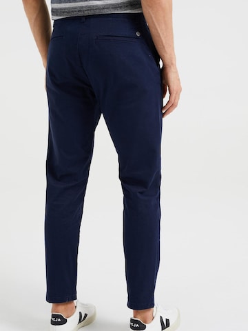 WE Fashion - Slimfit Pantalón plisado en azul