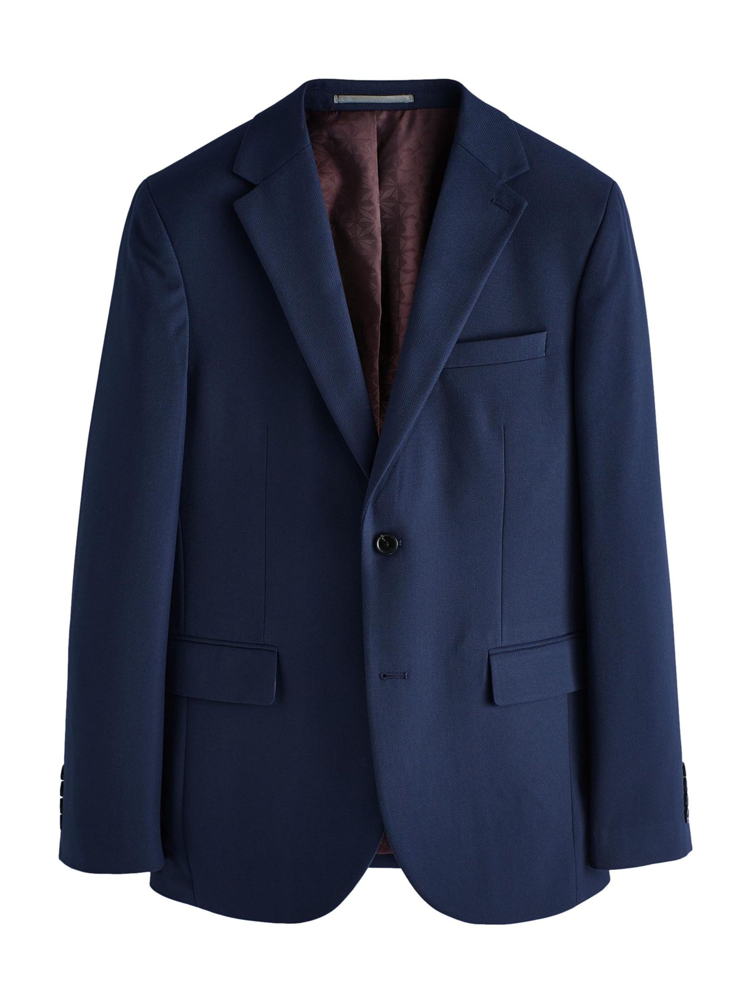 NextSlim Fit Sako - plava boja: prednji dio