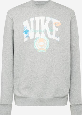 Nike Sportswear Sweatshirt in Grijs: voorkant