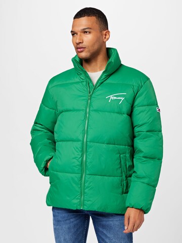 Giacca invernale di Tommy Jeans in verde: frontale