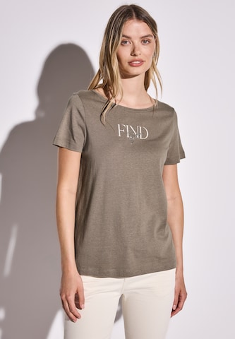 STREET ONE T-Shirt in Braun: Vorderseite