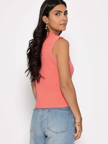 SASSYCLASSY Strickweste‌‌‌‌‌ in Orange