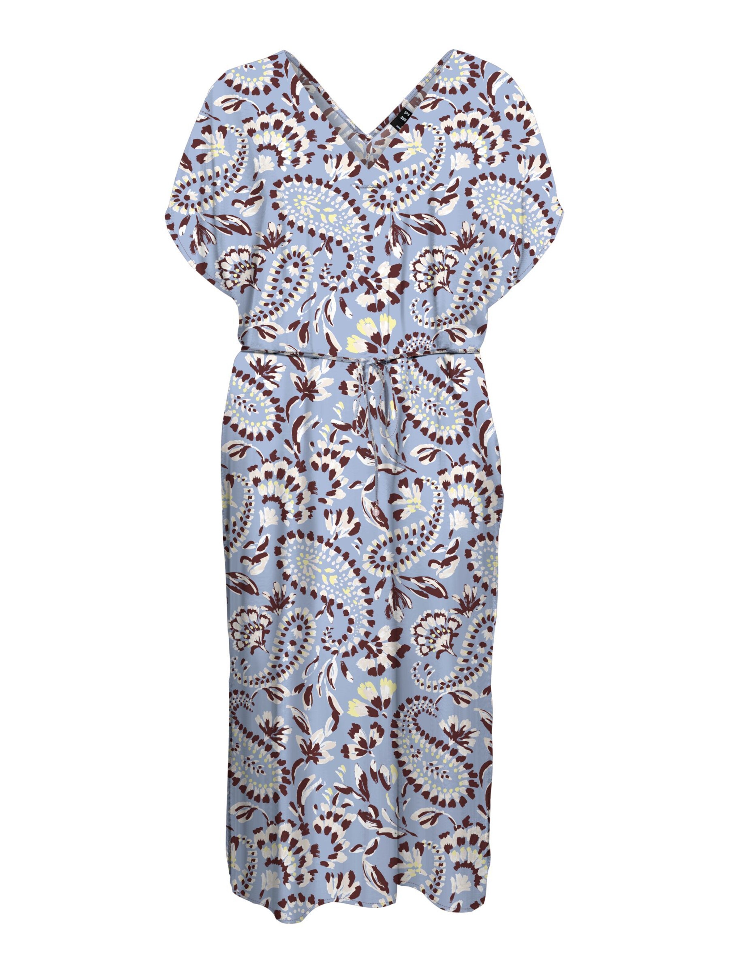 Vero Moda Curve Kleid 'VMNellie' in Blau: Vorderseite