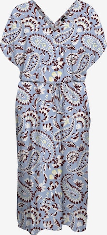 Vero Moda Curve Zomerjurk 'VMNellie' in Blauw: voorkant