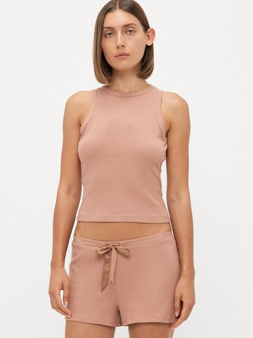 brūns Hunkemöller Pidžama ar šortiem: no priekšpuses