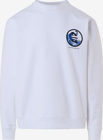 North Sails Sweatshirt in White: front