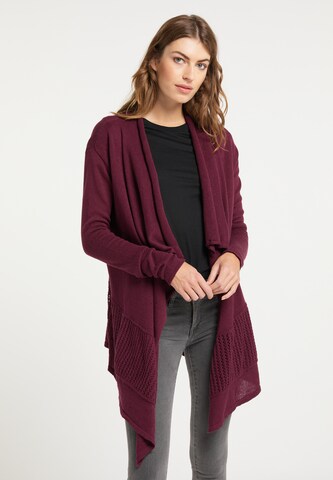 Usha Knit Cardigan in Red: front