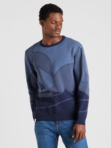 Pull-over 'Sailaway' MAKIA en bleu : devant