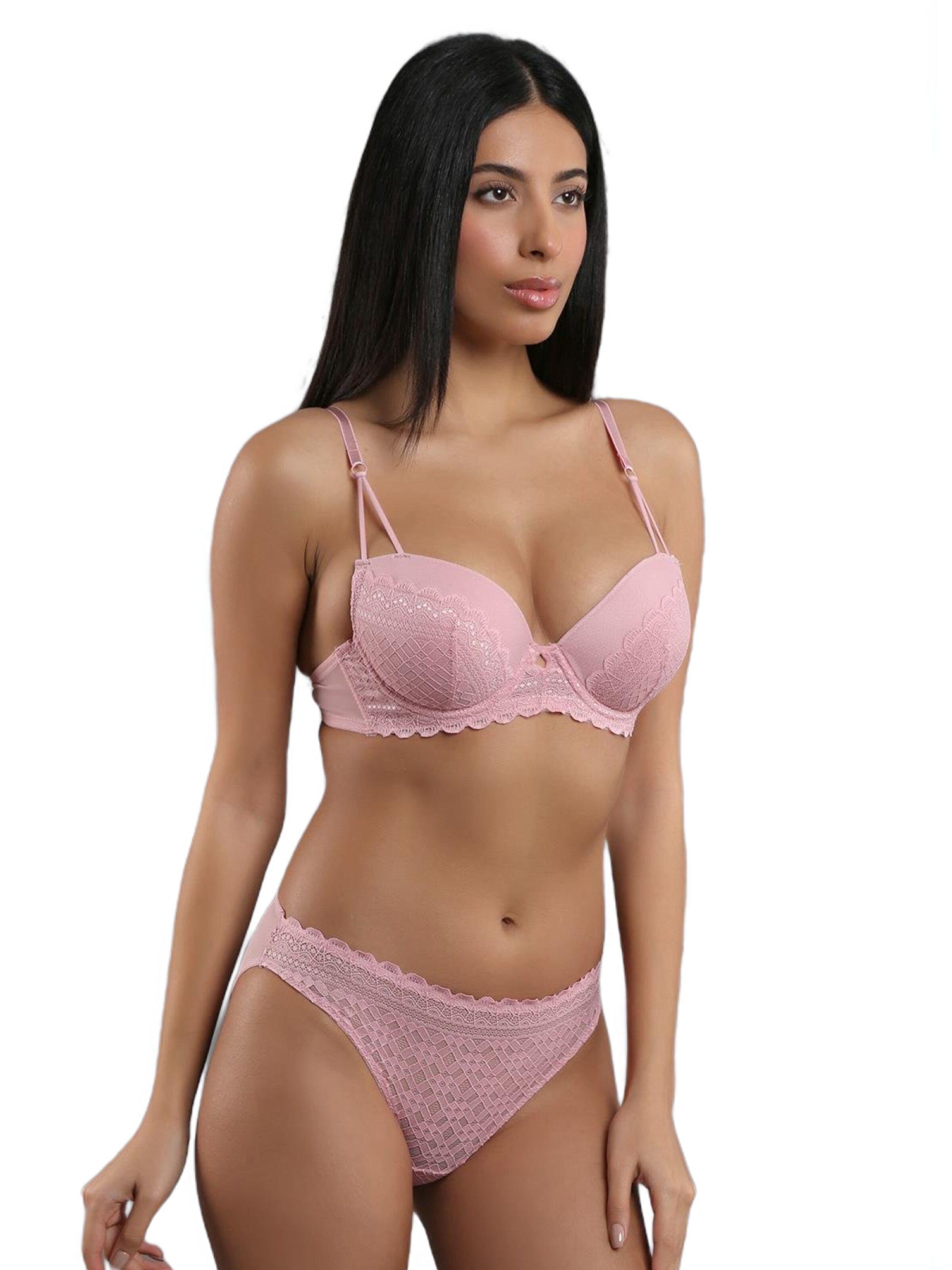 C&City T-shirt Underwear Sets in Pink: front