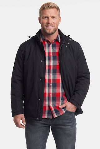 Men Plus Jacke in Schwarz