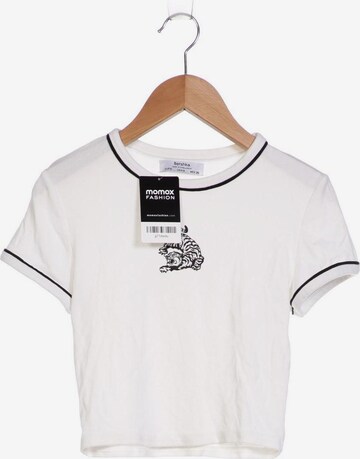 Bershka Top & Shirt in S in White: front