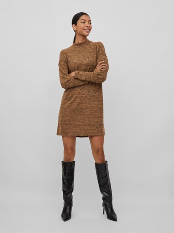 VILA Knit dress 'Freja' in Brown