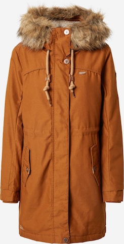 Parka d’hiver 'TAWNY' Ragwear en marron : devant