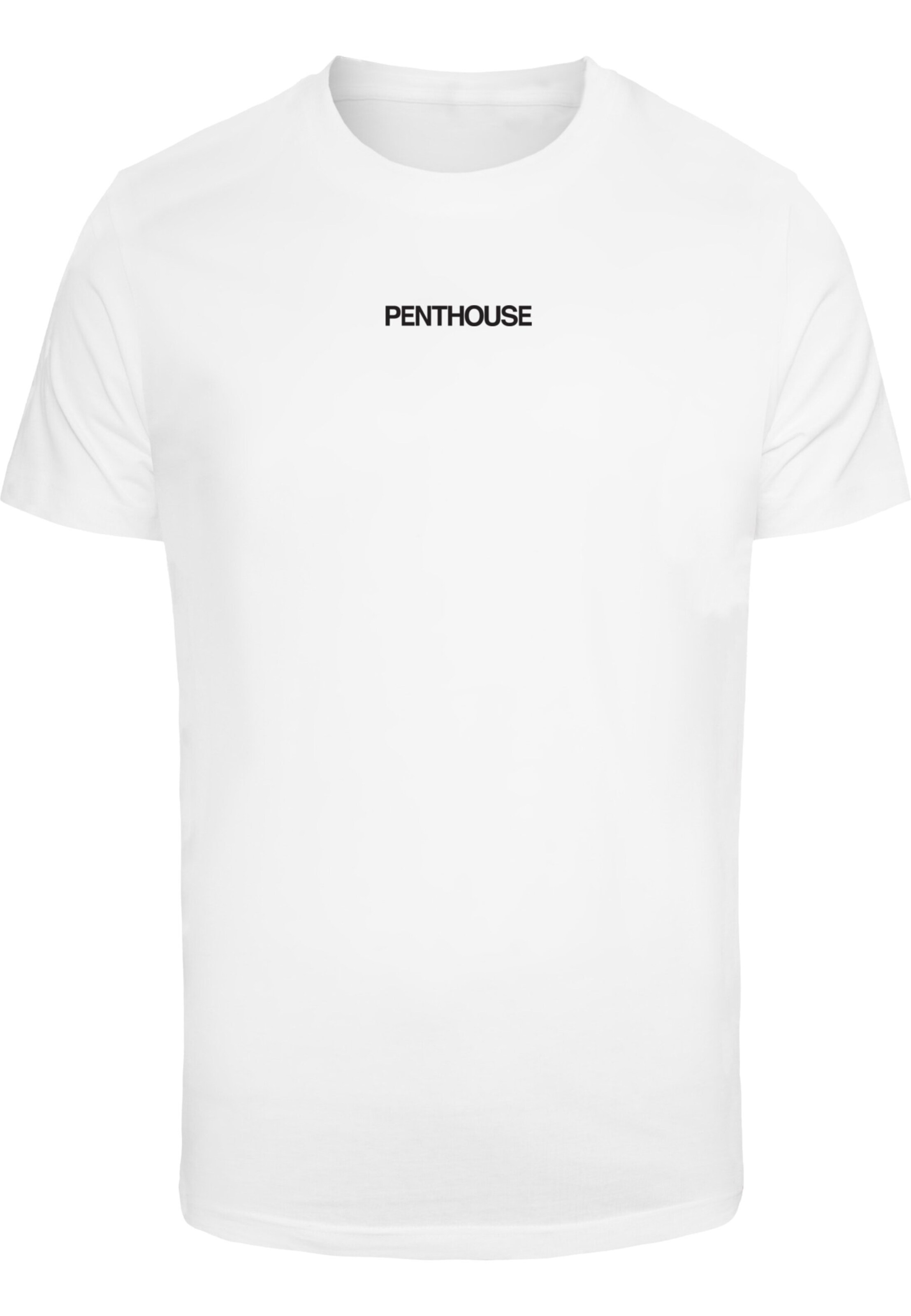 Merchcode T-Shirt 'Penthouse Key' in Weiß: Vorderseite