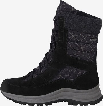 TAMARIS Lace-Up Boots 'Comfort' in Black